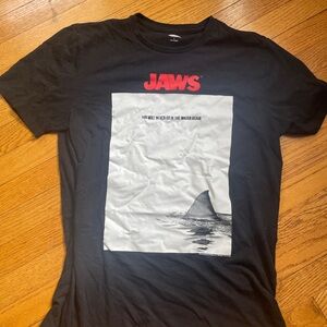 Jaws Black Graphic T-Shirt